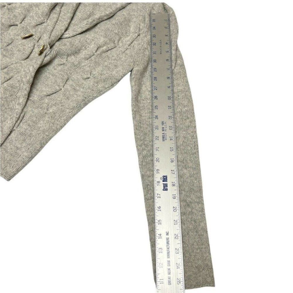 Leifsdottir Anthropologie M Wool Horse Buttoned Cardigan Sweater Spring Shawl - Picture 6 of 12